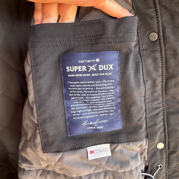 Carhartt Super Dux Women’s XL Black Insulated Jacket - Picture 10 of 16